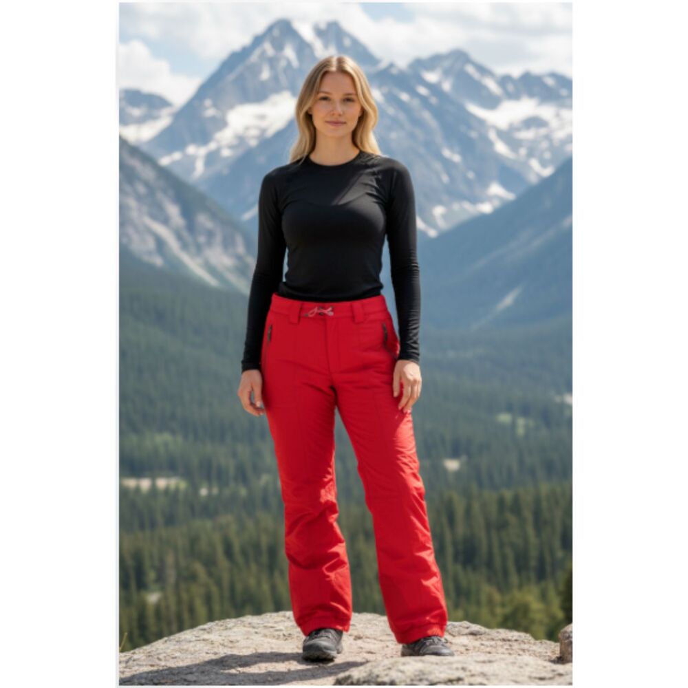 Vintage CB Sports Red Snow Pants, Large, Made in Korea